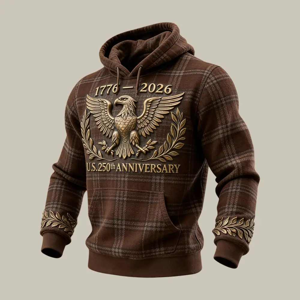 America 250th Anniversary 1776 2026 Hoodie American Eagle Apparel July 4 Gift For Men