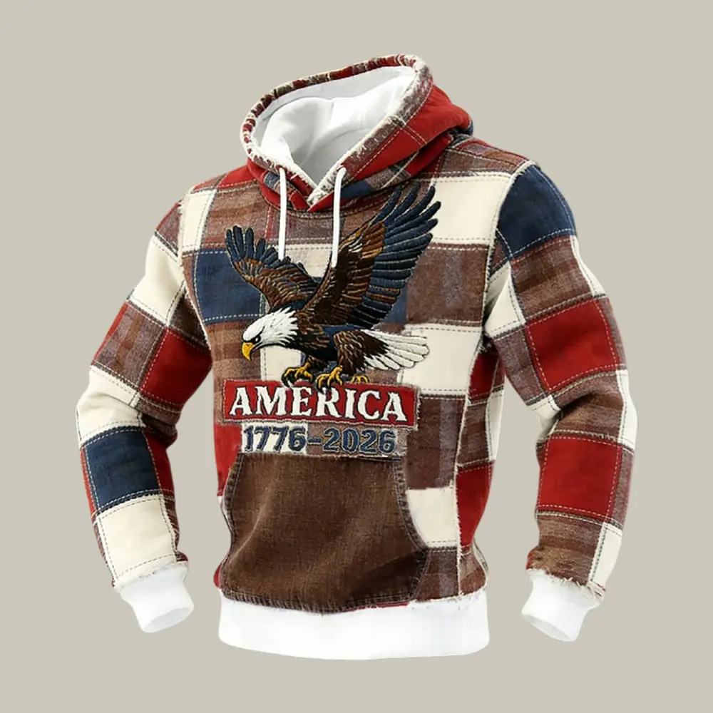 America 250th Anniversary 1776 2026 Hoodie American Eagle Apparel July 4 Gifts America 250th Anniversary 1776 2026 Hoodie American Eagle Apparel July 4 Gifts - Image 1