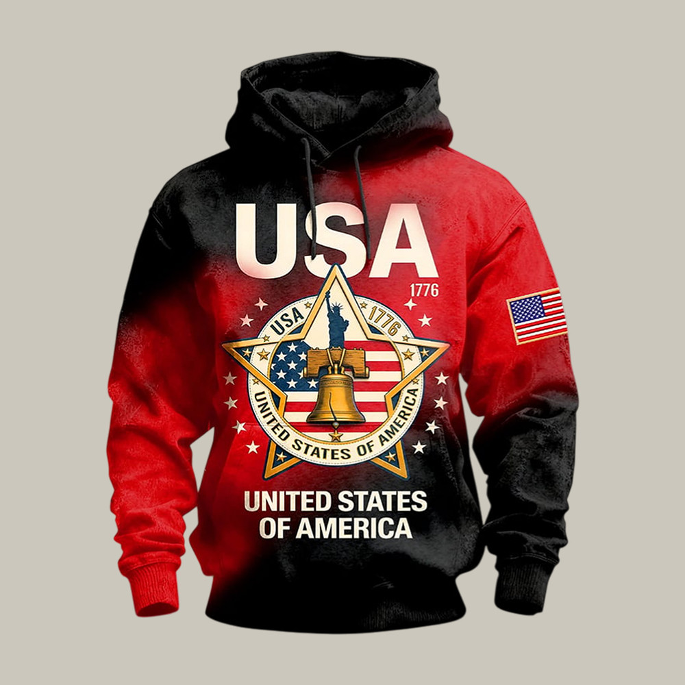 America 250th Anniversary 1776 2026 Hoodie July 4 Hooded Sweatshirt Patriotic Gift America 250th Anniversary 1776 2026 Hoodie July 4 Hooded Sweatshirt Patriotic Gift - Image 1
