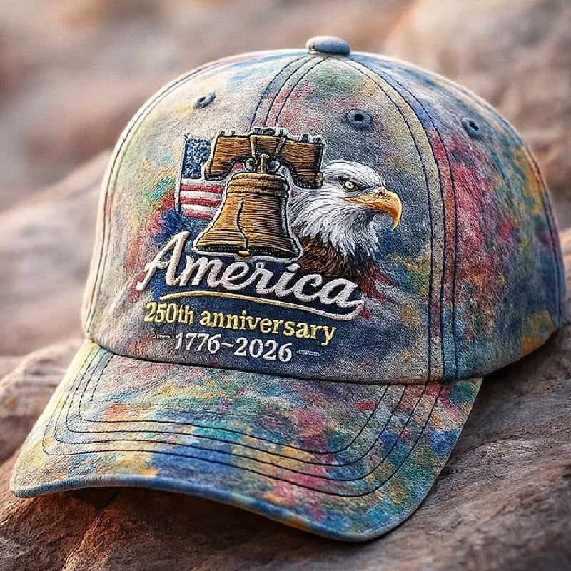 America 250th Anniversary 1776 2026 Liberty Bell Bald Eagle Baseball Hat Patriotic Gift For Dad America 250th Anniversary 1776 2026 Liberty Bell Bald Eagle Baseball Hat Patriotic Gift For Dad - Image 1