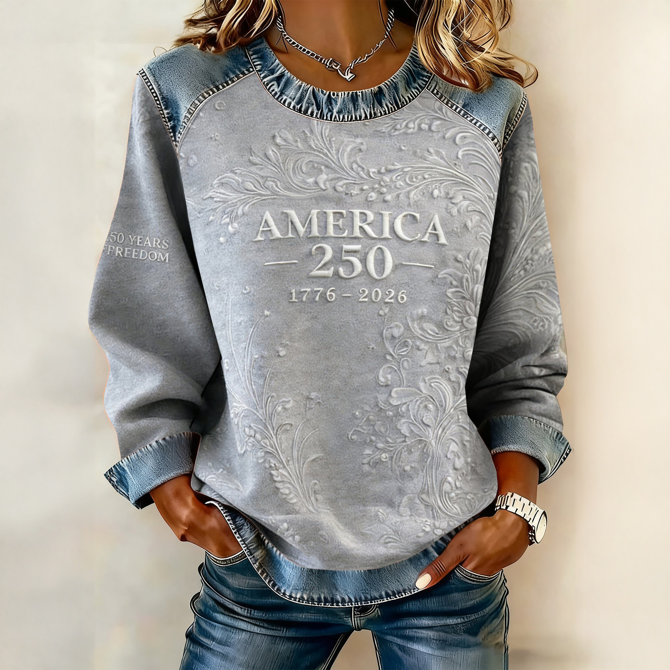 America 250th Anniversary 1776 2026 Sweatshirt Freedom Merch America's Birthday Gift America 250th Anniversary 1776 2026 Sweatshirt Freedom Merch America's Birthday Gift - Image 1