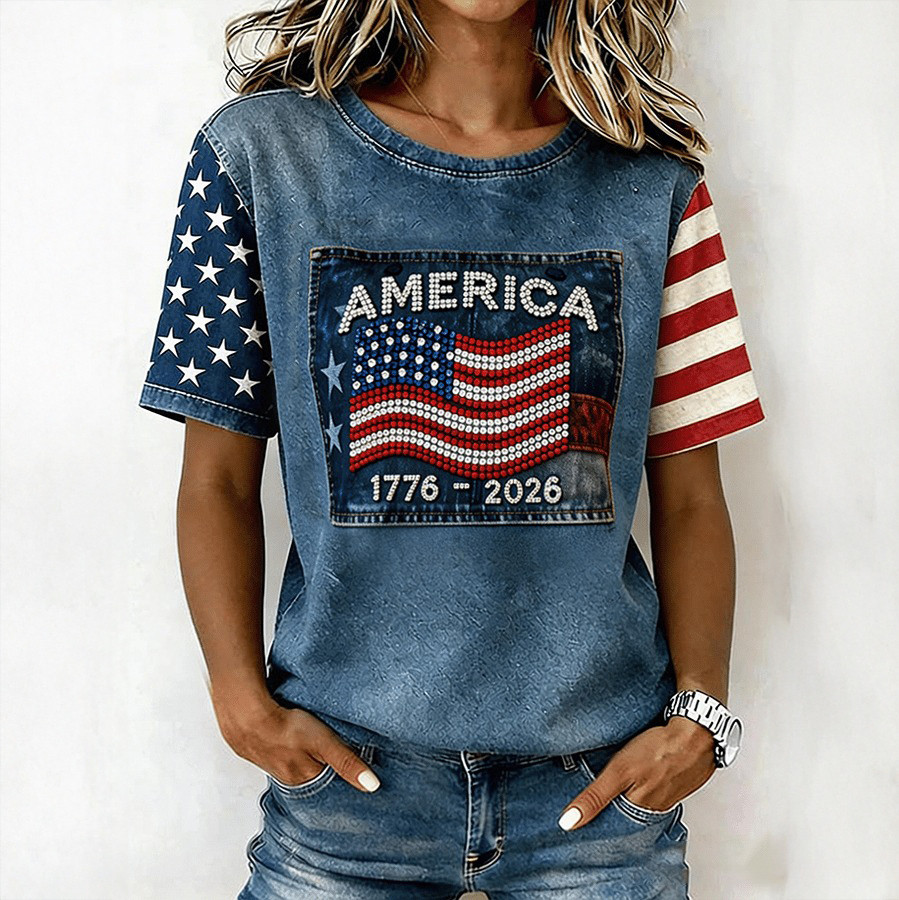 America 250th Anniversary 1776 2026 T-Shirt Independence Day 2026 Clothes Patriotic Gifts