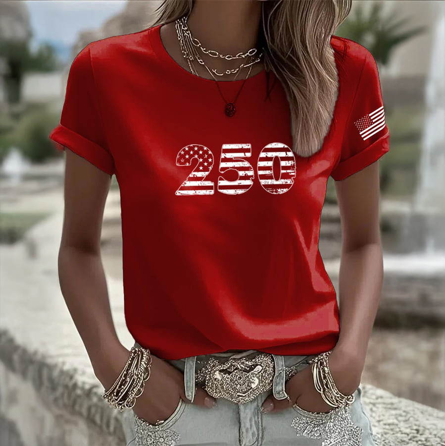 America 250th Anniversary 1776 2026 T-Shirt Independence Day Shirt Patriotic Gift For Her