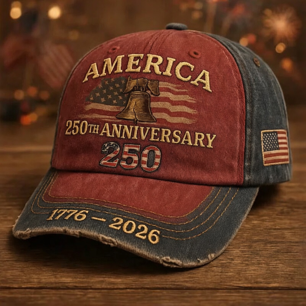 America 250th Anniversary Baseball Cap Vintage USA Flag Liberty 1776 2026 Hat Gift Ideas America 250th Anniversary Baseball Cap Vintage USA Flag Liberty 1776 2026 Hat Gift Ideas - Image 1