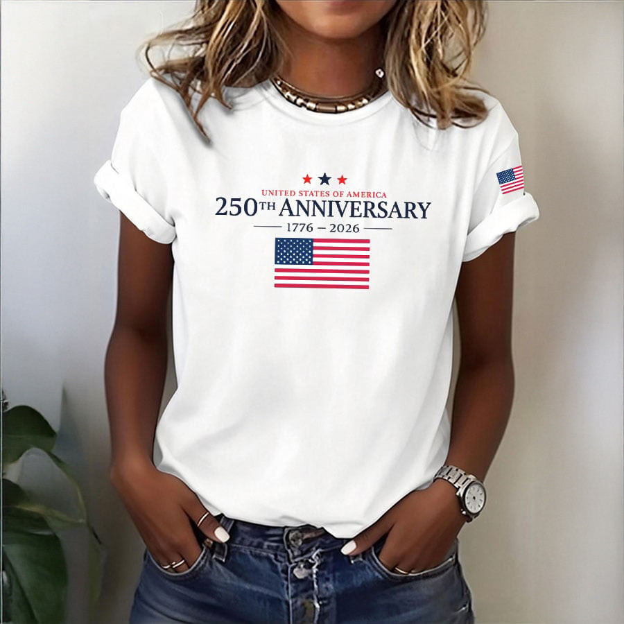 America 250th Anniversary Commemorative 1776 2026 T-Shirt Best 4th Of July Shirt Gift Ideas America 250th Anniversary Commemorative 1776 2026 T-Shirt Best 4th Of July Shirt Gift Ideas - Image 1