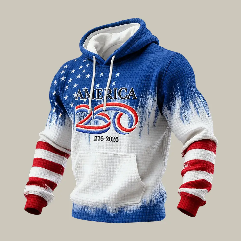 America 250th Anniversary Commemorative Hoodie July 4 Outfits Gift For Patriotic People America 250th Anniversary Commemorative Hoodie July 4 Outfits Gift For Patriotic People - Image 1