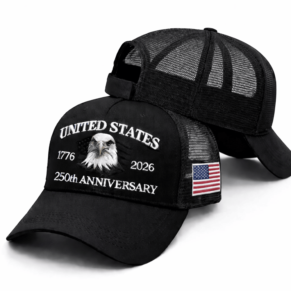 America 250th Anniversary Eagle Embroidered Hat 1776 - 2026 USA Pride Gift For July 4th2