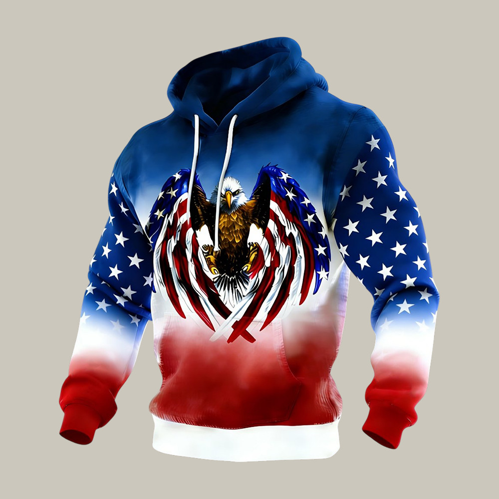 America 250th Anniversary Eagle Hoodie 1776 2026 America's Birthday Apparel Present For Men America 250th Anniversary Eagle Hoodie 1776 2026 America's Birthday Apparel Present For Men - Image 1