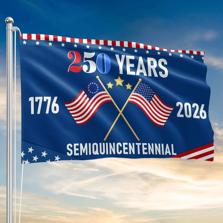 America 250th Anniversary Flag 1776 2026 Semiquincentennial House Flag Decor
