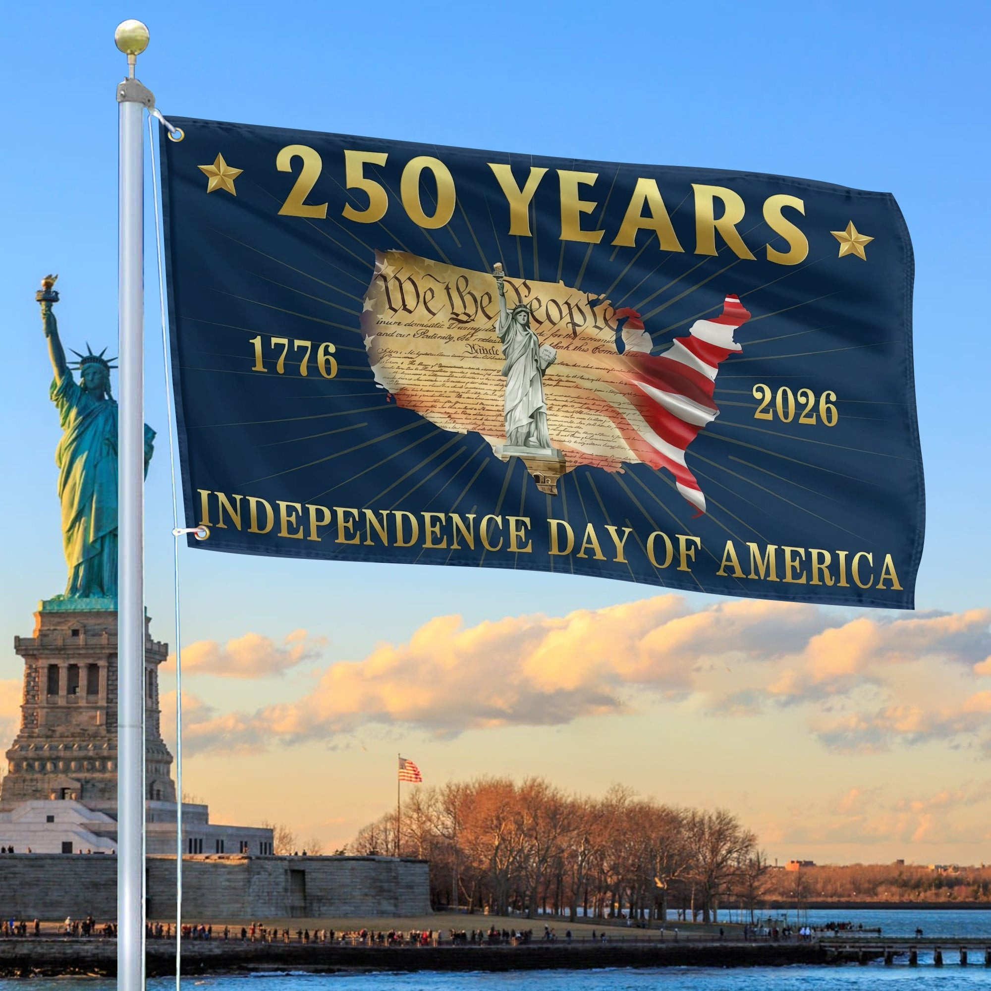 America 250th Anniversary Flag 250 Years Independence Day Of America 1776 2026 Flag Home Decor