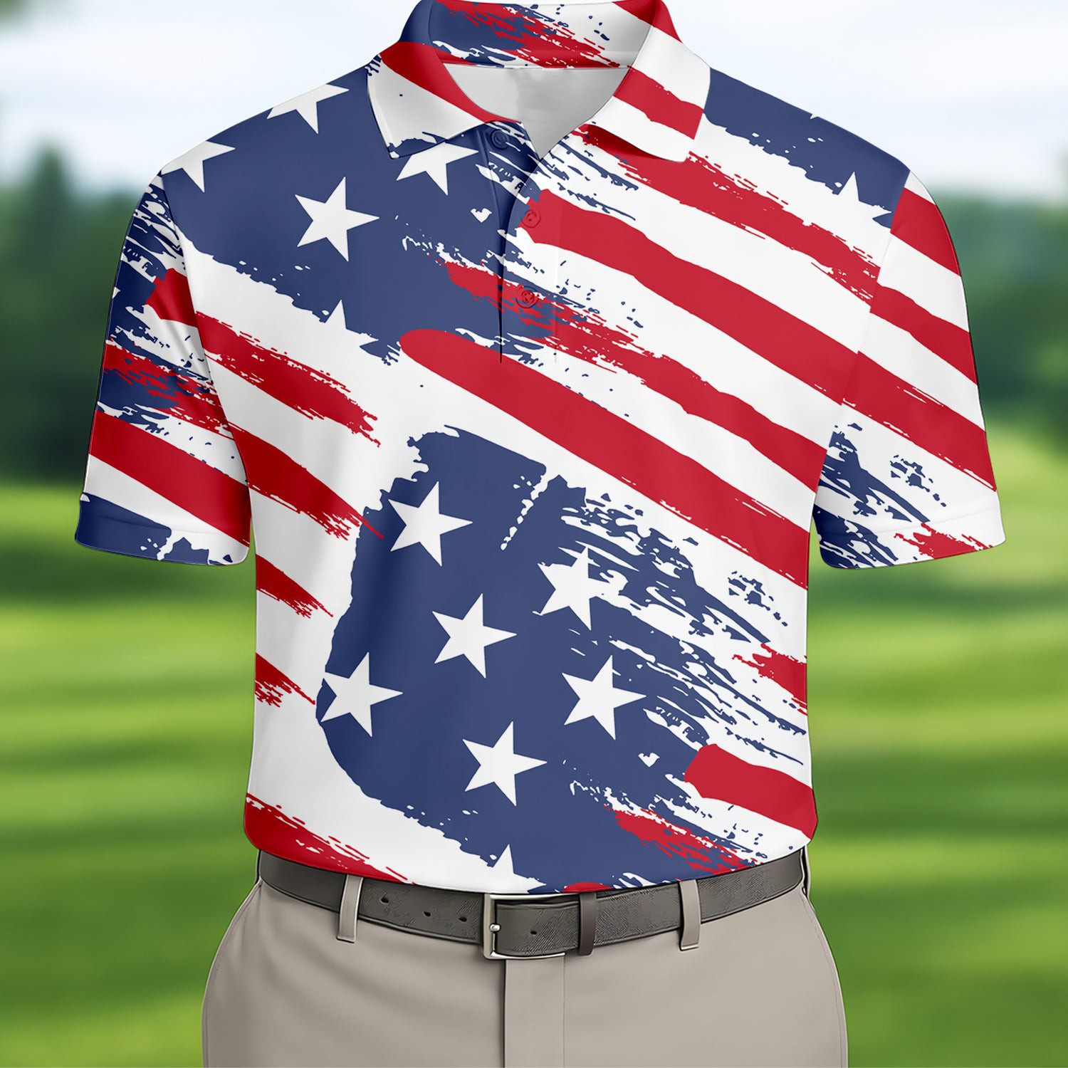 America 250Th Anniversary Golf Polo Shirt Mens Patriotic Golf Shirts Cool Golf Presents America 250Th Anniversary Golf Polo Shirt Mens Patriotic Golf Shirts Cool Golf Presents - Image 1
