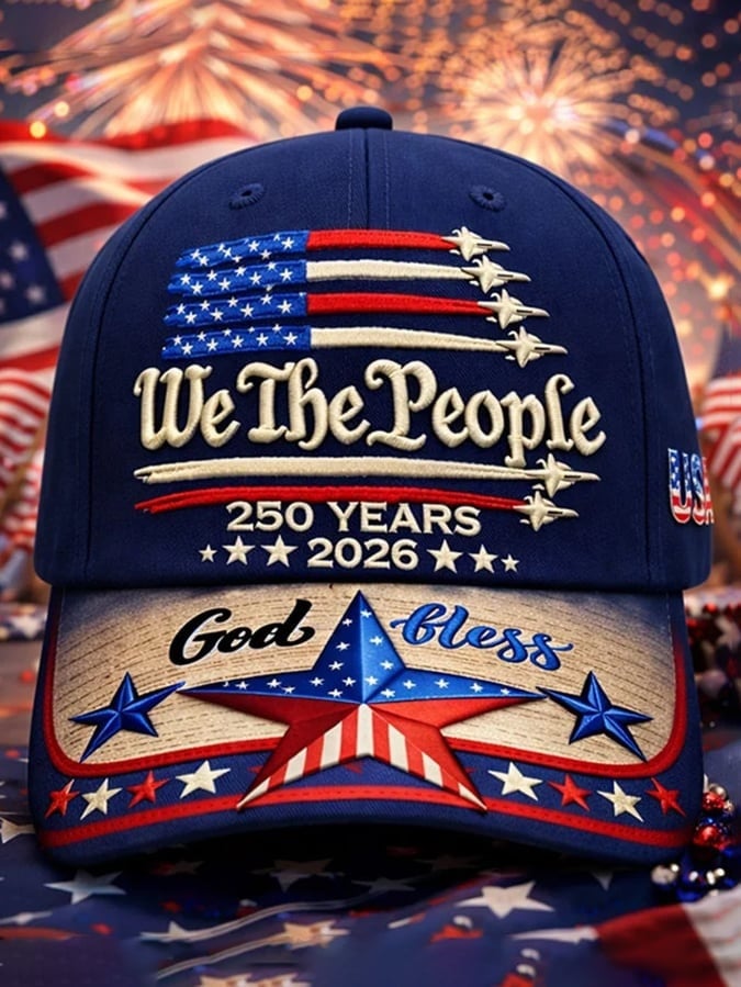 America 250th Anniversary Hat We The People 250 Years 2026 God Bless USA Cap Patriotic Gifts