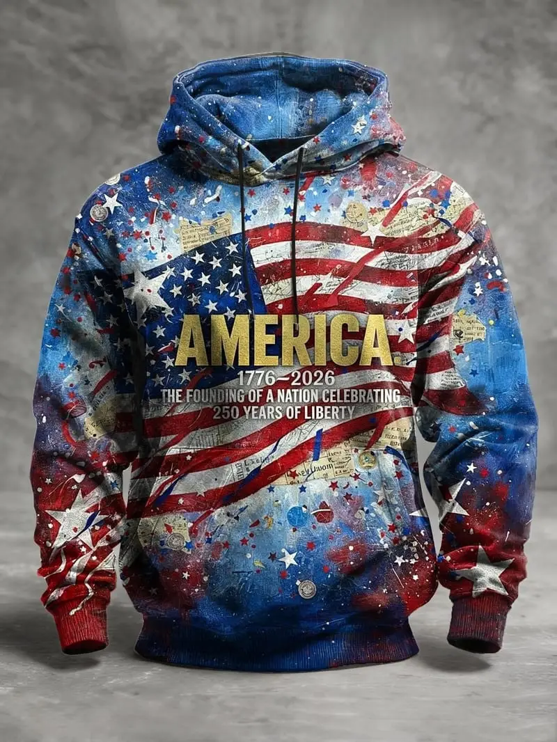 America 250th Anniversary Hoodie Founding Of A Nation Pullover Gift For Patriots