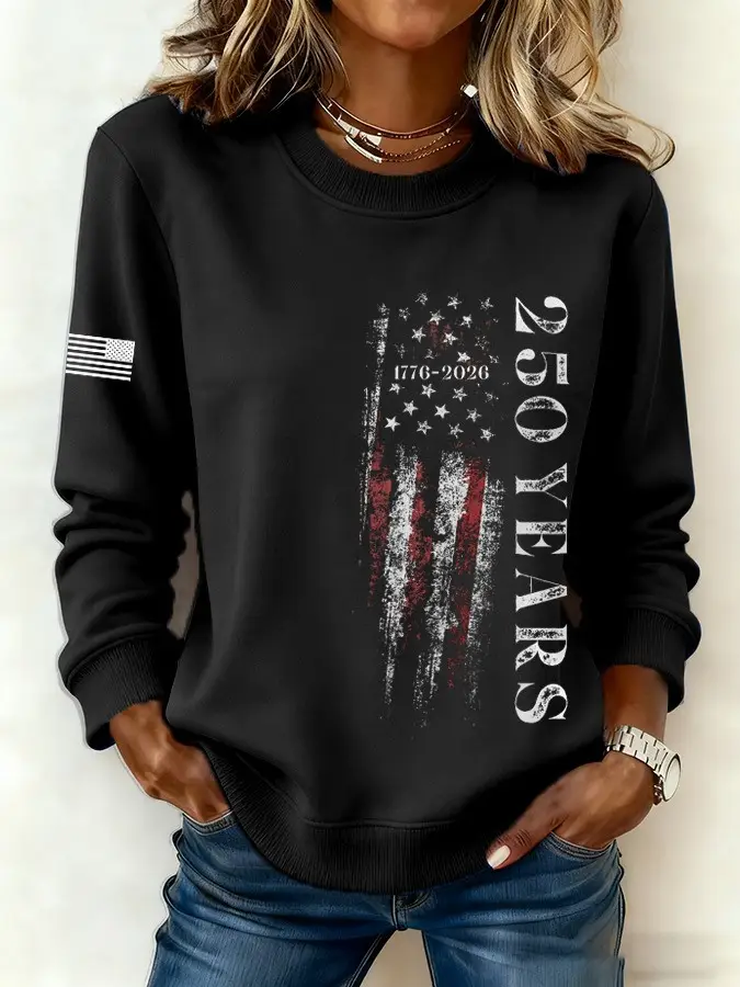 America 250th Anniversary Sweatshirt 250 Years Of American Pride Gift for Mom America 250th Anniversary Sweatshirt 250 Years Of American Pride Gift for Mom - Image 1