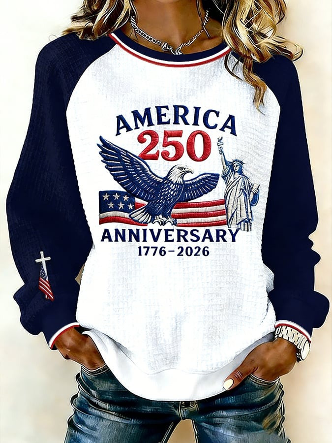 America Anniversary 250th Anniversary Sweatshirt Womens 1776 2026 Patriotic Apparel Best Gifts