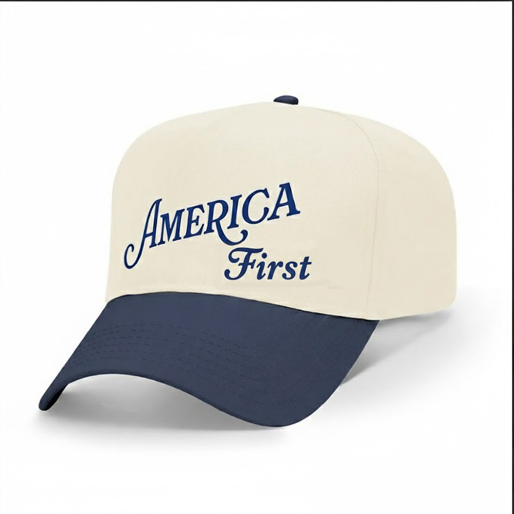 America First Hat MAGA Support Merch Patriotic Baseball Cap Best Gifts For Family America First Hat MAGA Support Merch Patriotic Baseball Cap Best Gifts For Family - Image 1