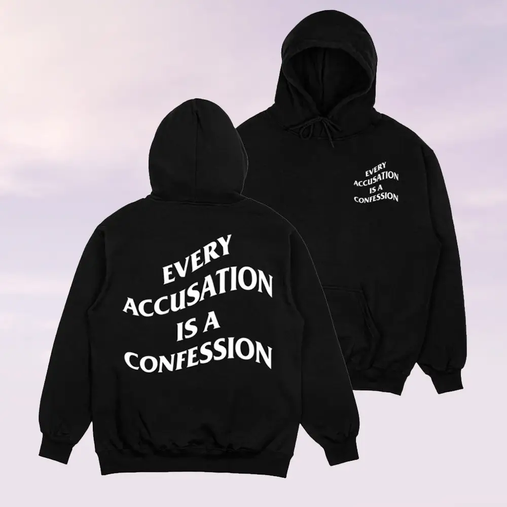America Hates Merch Every Accusation Is A Confession Hoodie Gifts For Her