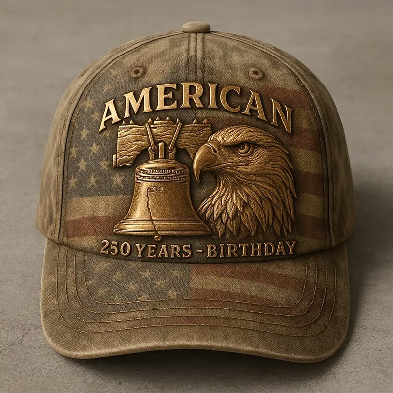 American 250 Years Birthday Camo Baseball Hat Liberty Bell Eagle USA Patriotic Gift For Veterans American 250 Years Birthday Camo Baseball Hat Liberty Bell Eagle USA Patriotic Gift For Veterans - Image 1