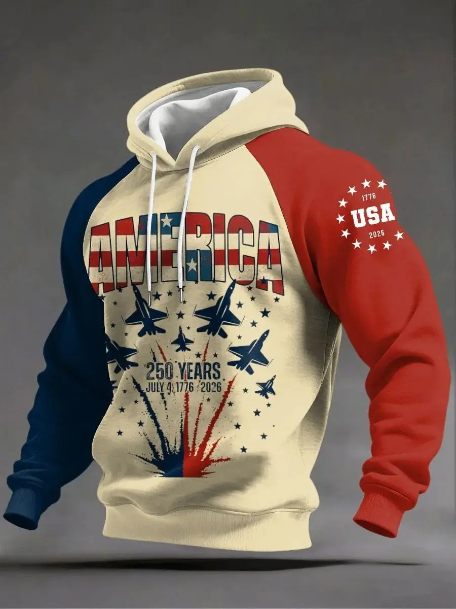 American 250Th Anniversary 1776 2026 Hoodie 4th Of July Merchandise Gifts Fir Patriots