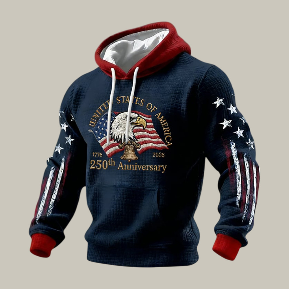 American 250th Anniversary 1776 2026 Hoodie American Eagle Clothing July 4th Gift Ideas American 250th Anniversary 1776 2026 Hoodie American Eagle Clothing July 4th Gift Ideas - Image 1