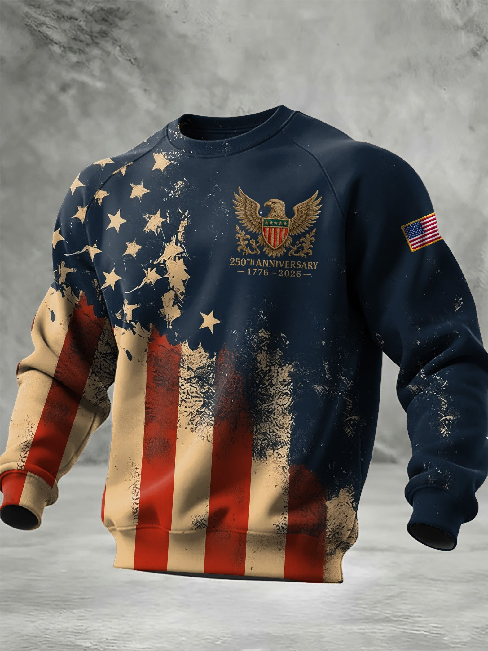 American 250th Anniversary 1776 2026 Sweatshirt 4Th Of July Merch Anniversary Gifts For Dad