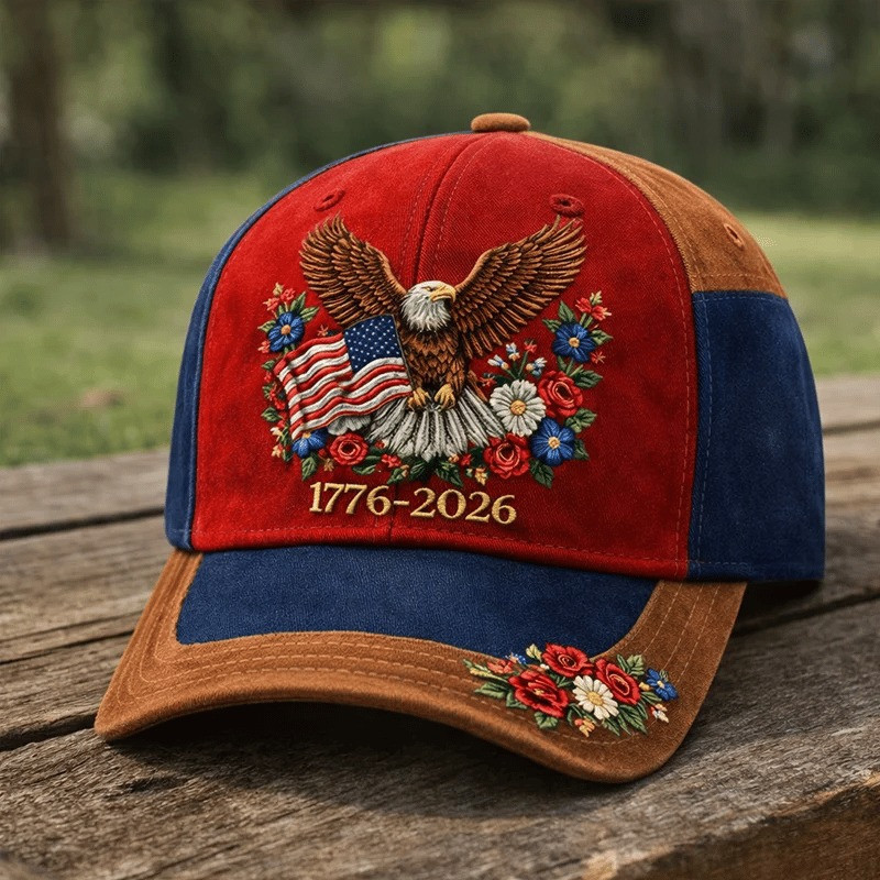 American 250th Anniversary Hat Bald Eagle American Flag Graphic Patriotic Gift Ideas