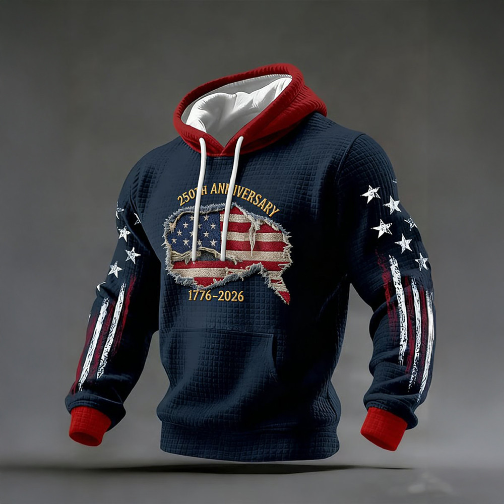 American 250th Anniversary Hoodie Independence Day 2026 Apparel Freedom Merch