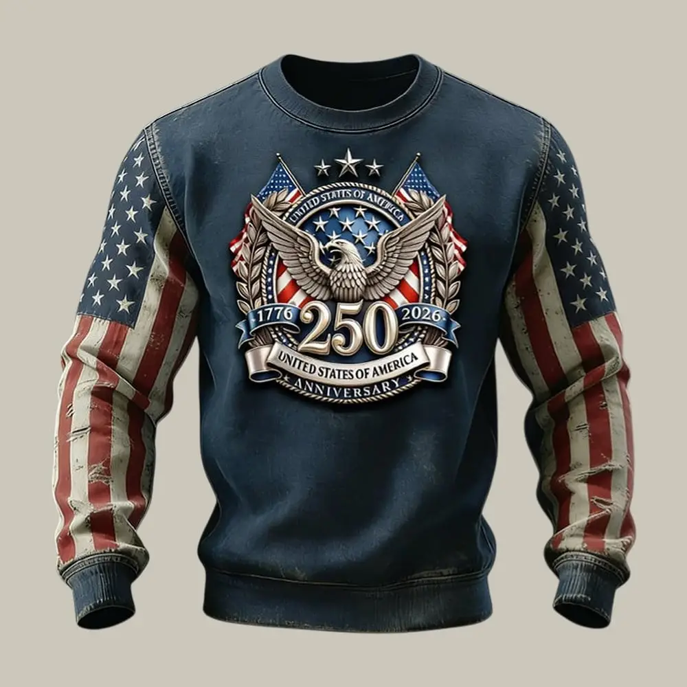 American 250th Anniversary Sweatshirt America's 250th Birthday Clothing Line Gift For Patriots
