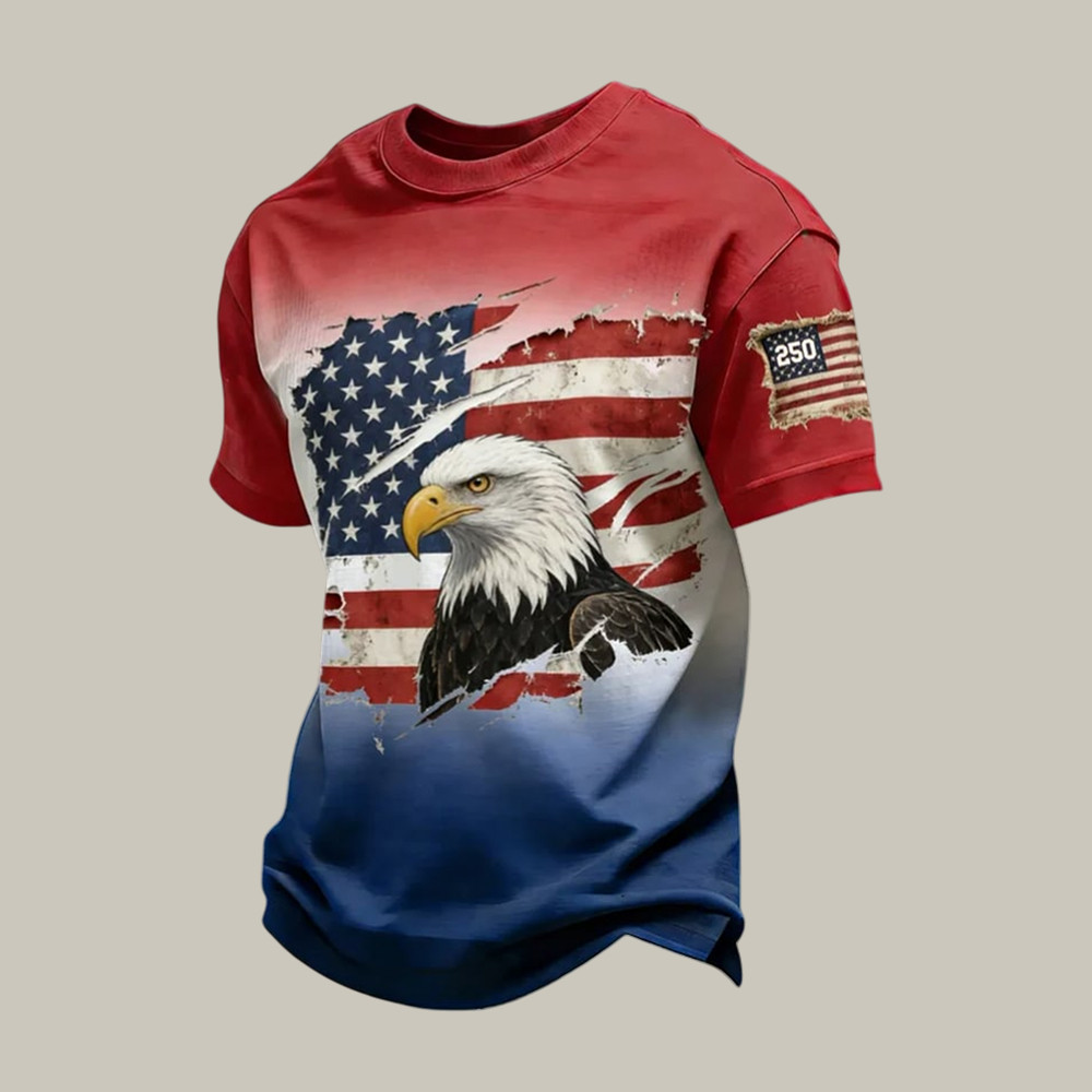 American 250th Anniversary T-Shirt 1776 2026 American Eagle Shirt Patriotic Gift For Him American 250th Anniversary T-Shirt 1776 2026 American Eagle Shirt Patriotic Gift For Him - Image 1