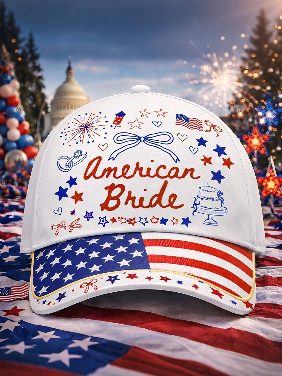 American Bride Unisex Hat Baseball Cap Patriotic Unique Gifts For Veterans