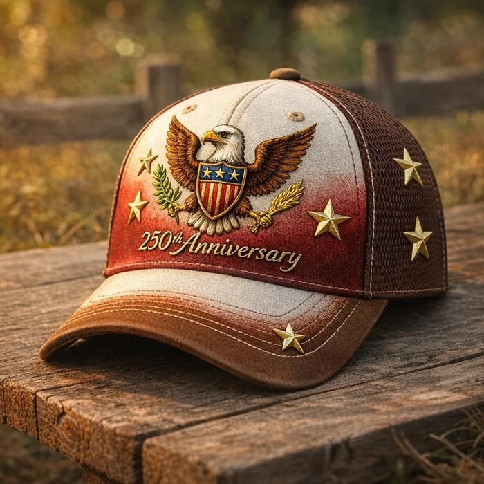 American Eagle Freedom Baseball Cap Patriotic USA Flag Vintage Hat Gift For Him
