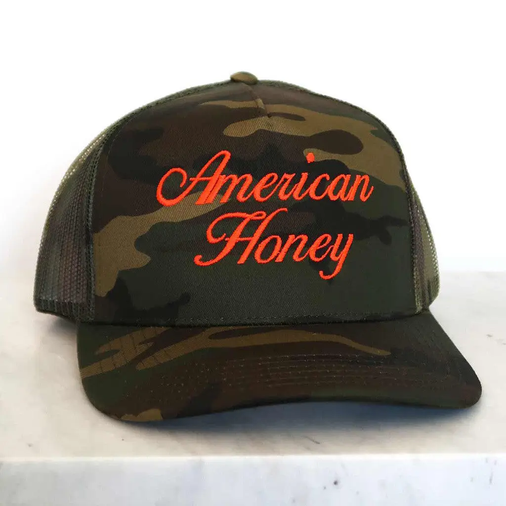 American Honey Hat Camo Hat Gifts For Father -WearandDecor American Honey Hat Camo Hat Gifts For Father -WearandDecor - Image 1