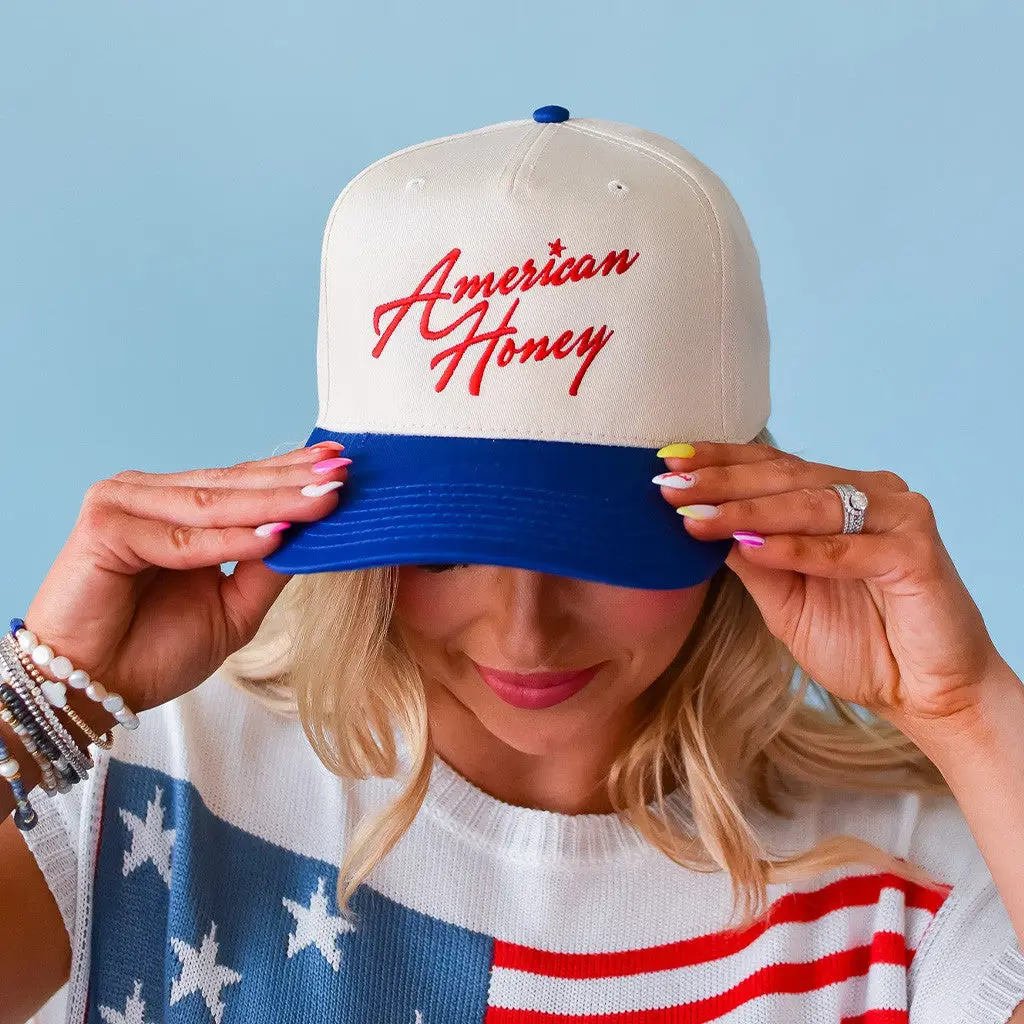American Honey Hat Embroidered Best Gifts For Wife -WearandDecor