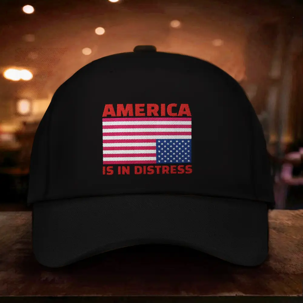 American In Dire Distress Embroidered Hat Distressed American Flag Hat Gifts For Trump Lovers