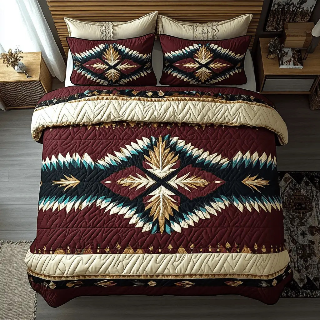 American Native Bedding Set American Tribe Duvet Covers Father's Day Gifts For Dad American Native Bedding Set American Tribe Duvet Covers Father's Day Gifts For Dad - Image 1