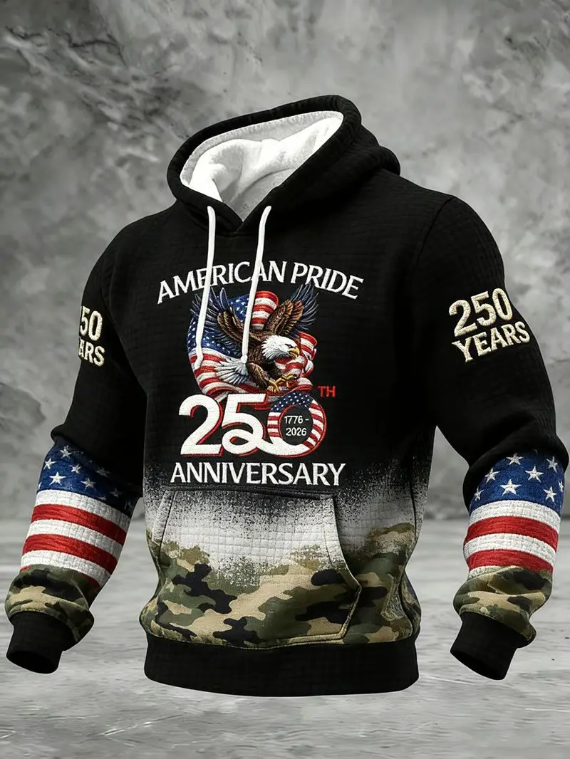 American Pride 250th Anniversary 1776 2026 Camo Hoodie Patriotic Fan Gear Best Gift For USA Americans American Pride 250th Anniversary 1776 2026 Camo Hoodie Patriotic Fan Gear Best Gift For USA Americans - Image 1