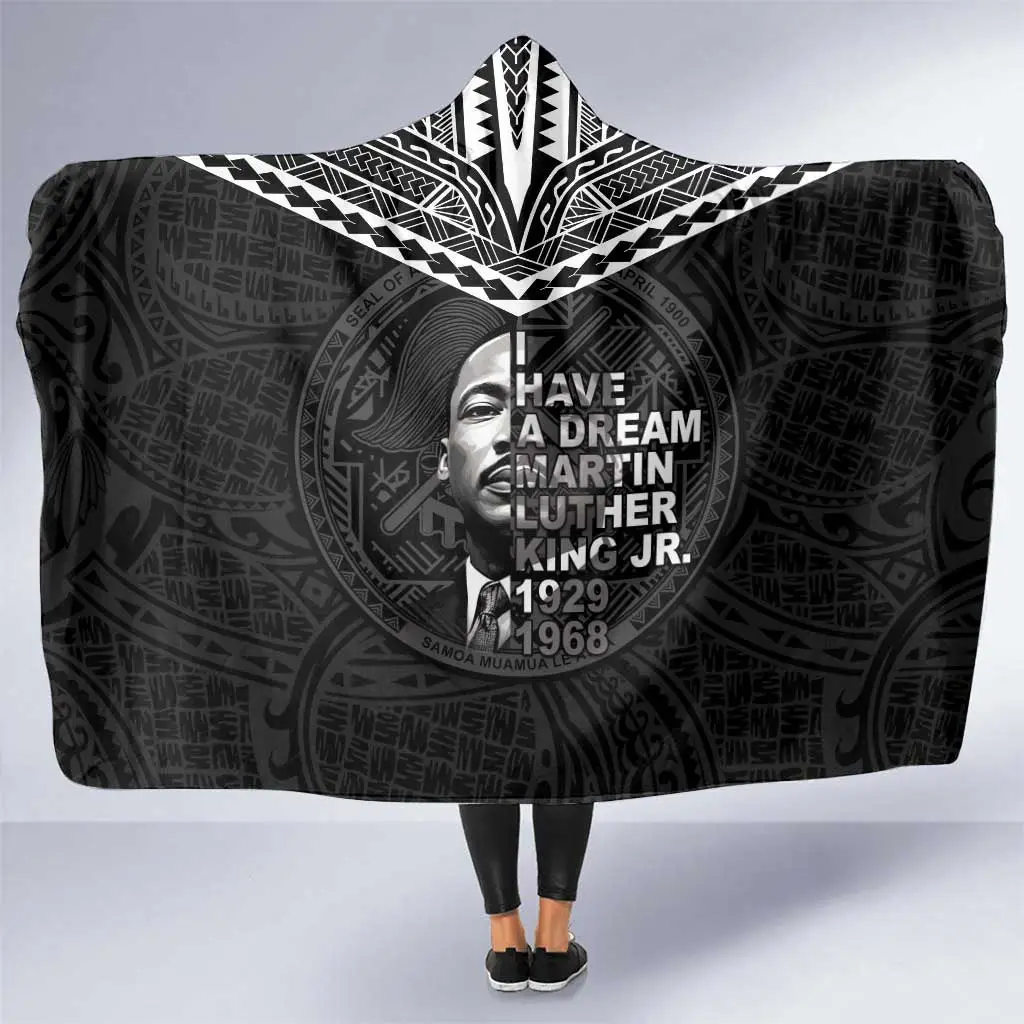 American Samoa MLK Day Blanket Black History Month Polynesian Style Gift For Him