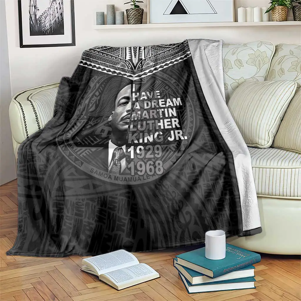 American Samoa MLK Day Blanket History Month Polynesian Style Gift For Family