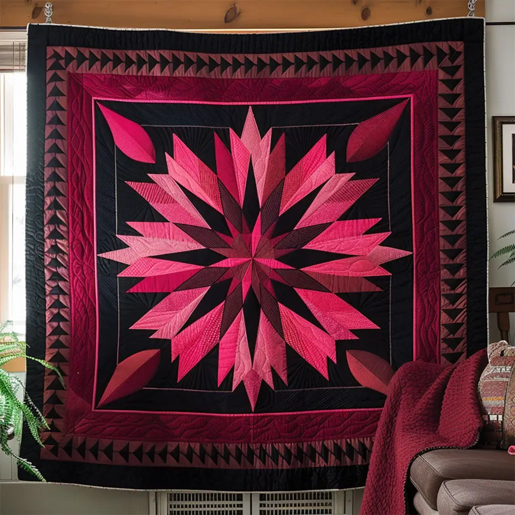 Amish Native Star Quilt Soft Quilt Blanket Gift for Comfortable Nights