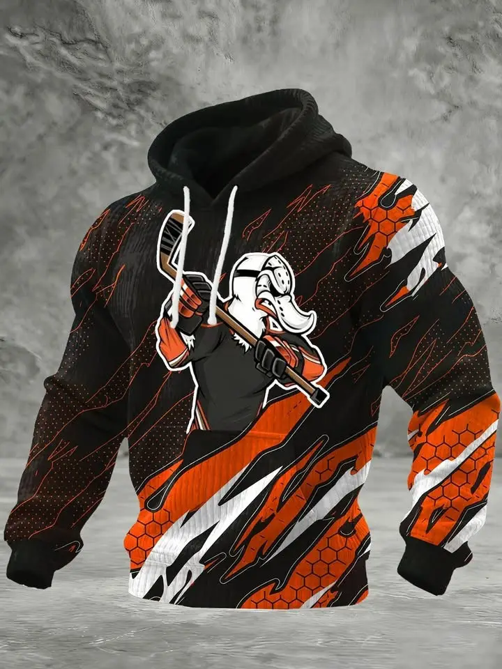 Anaheim Ducks Hoodie Men's Game Day Apparel Anaheim Ducks Merch Hockey Fan Gifts