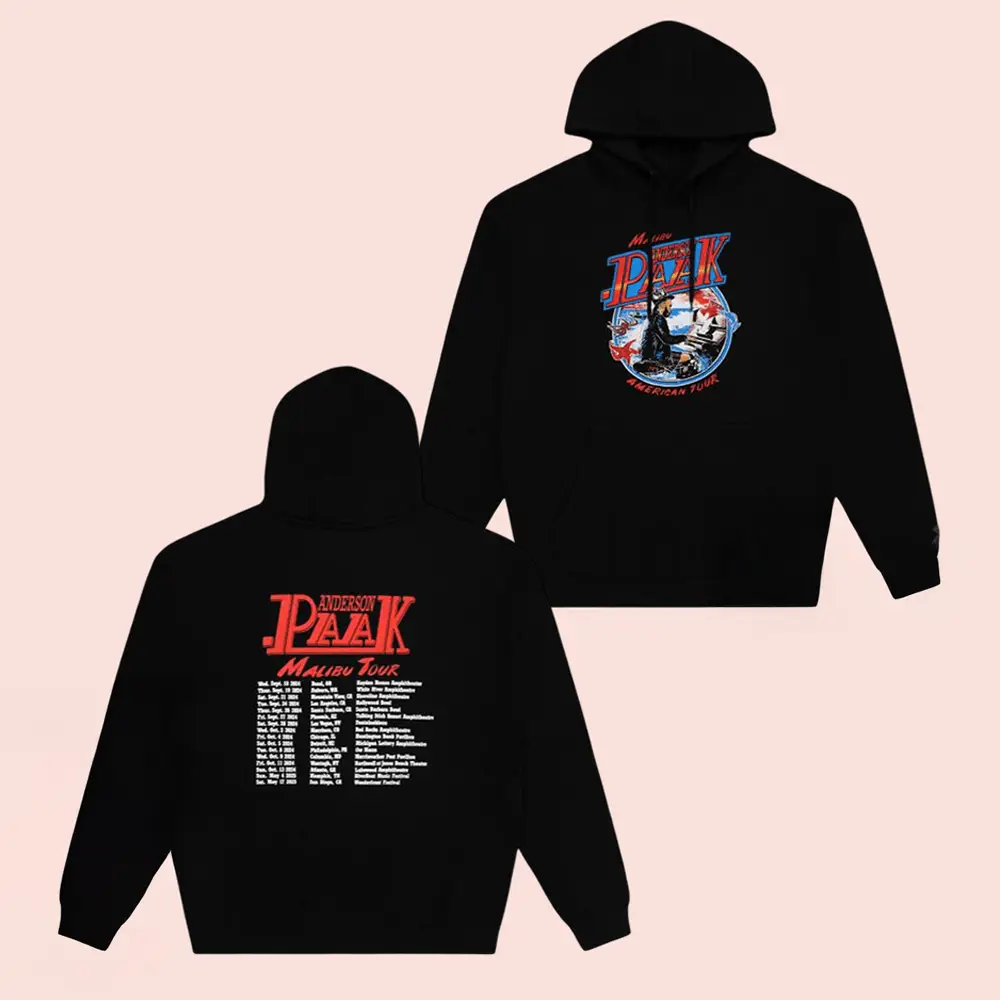 Anderson Paak Merch Store Malibu Badge Tour Hoodie Cool Gifts For Fans