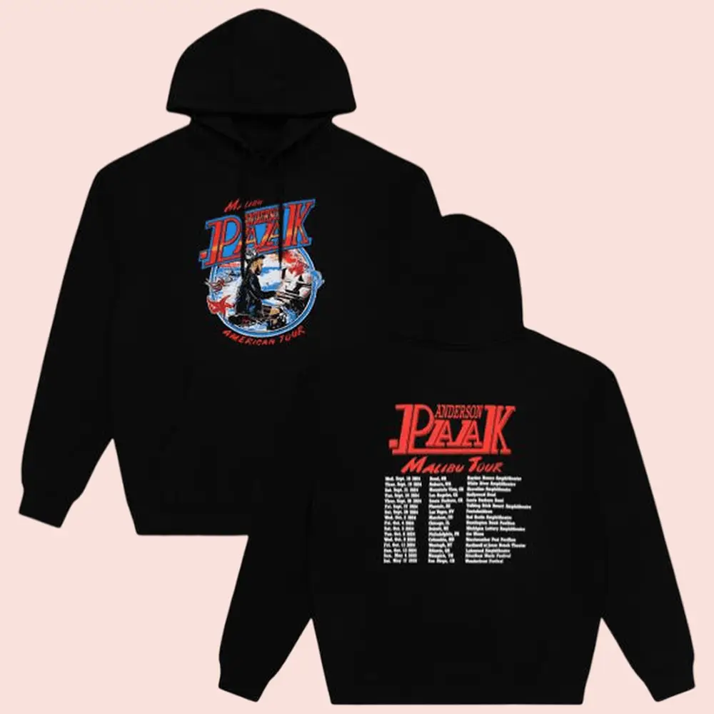 Anderson Paak Merch Store Malibu Badge Tour Hoodie Great Gifts For Fans