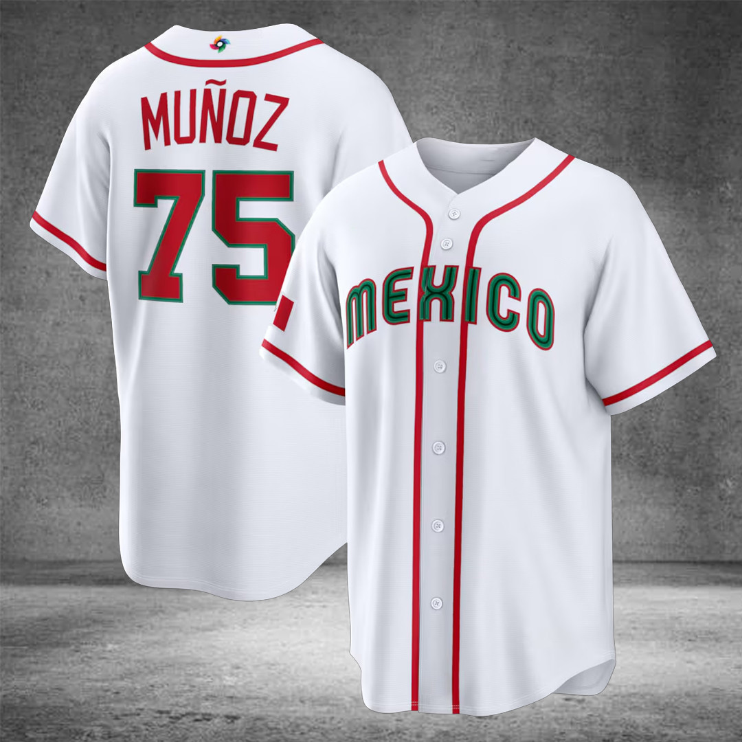 Andres Munoz Mexico Baseball 2026 World Baseball Classic Jersey WBC 2026 Apparel Ideas