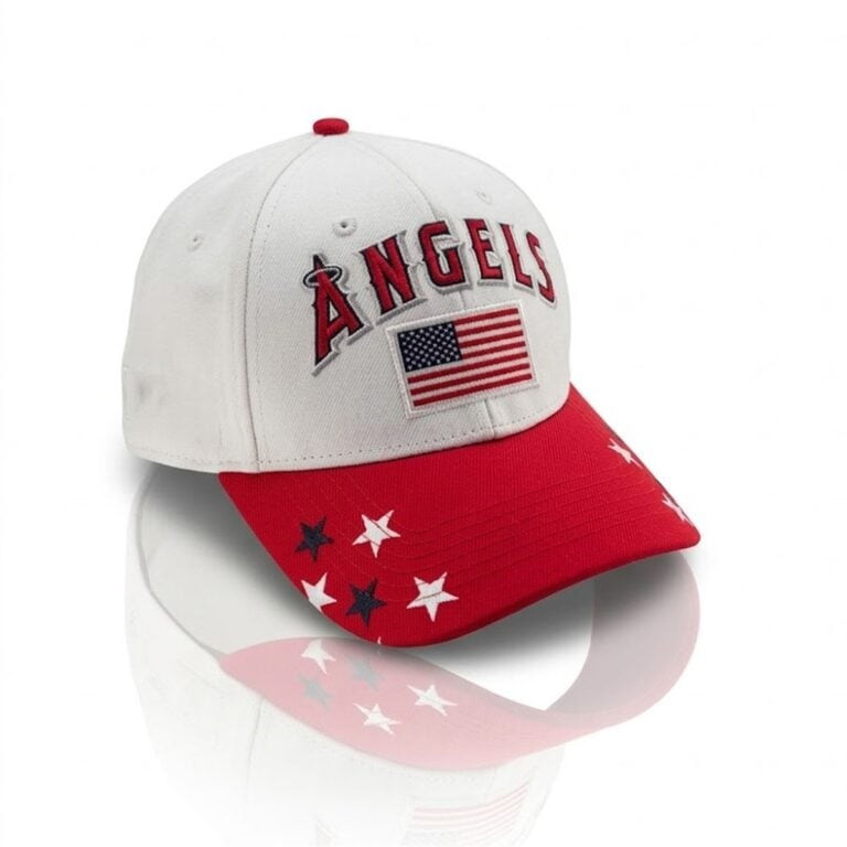 Angels American Flag Stars Baseball Cap Patriotic Apparel Gift For Team Mom