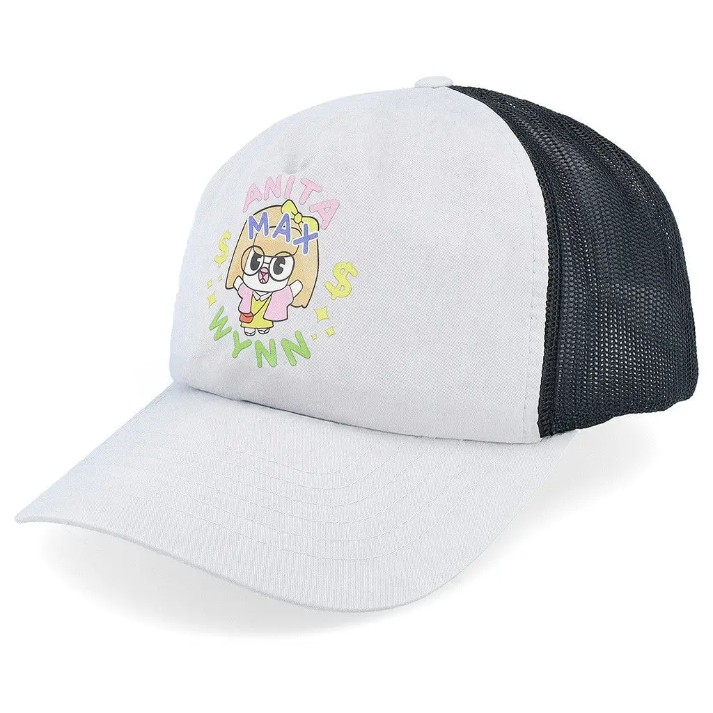 Anita Max Wynn Hat Drake Merch Black And White Trucker Hat Gifts For Friends -WearandDecor