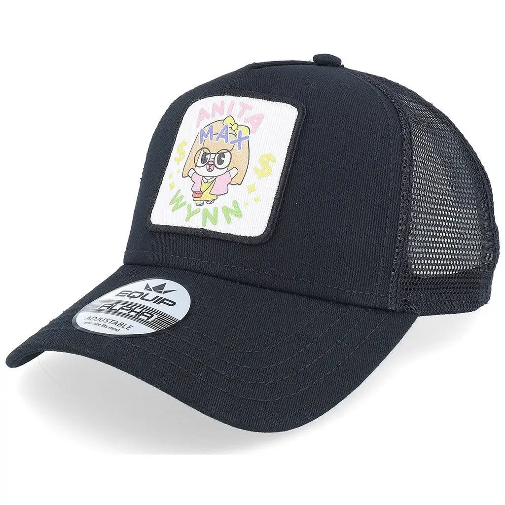 Anita Max Wynn Hat Drake Merch Black Embroidered Trucker Hat Gifts For Sister -WearandDecor