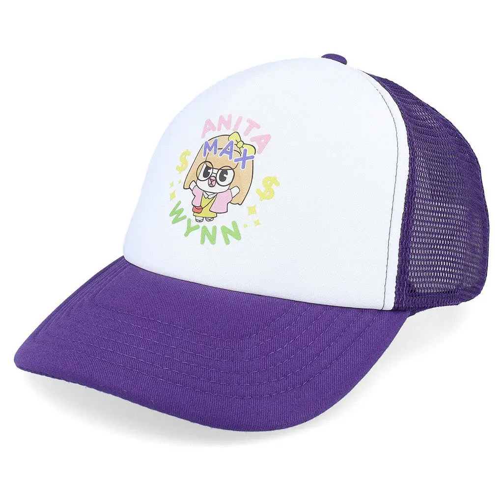 Anita Max Wynn Hat Drake Merch Purple And White Trucker Hat Gifts For Her -WearandDecor
