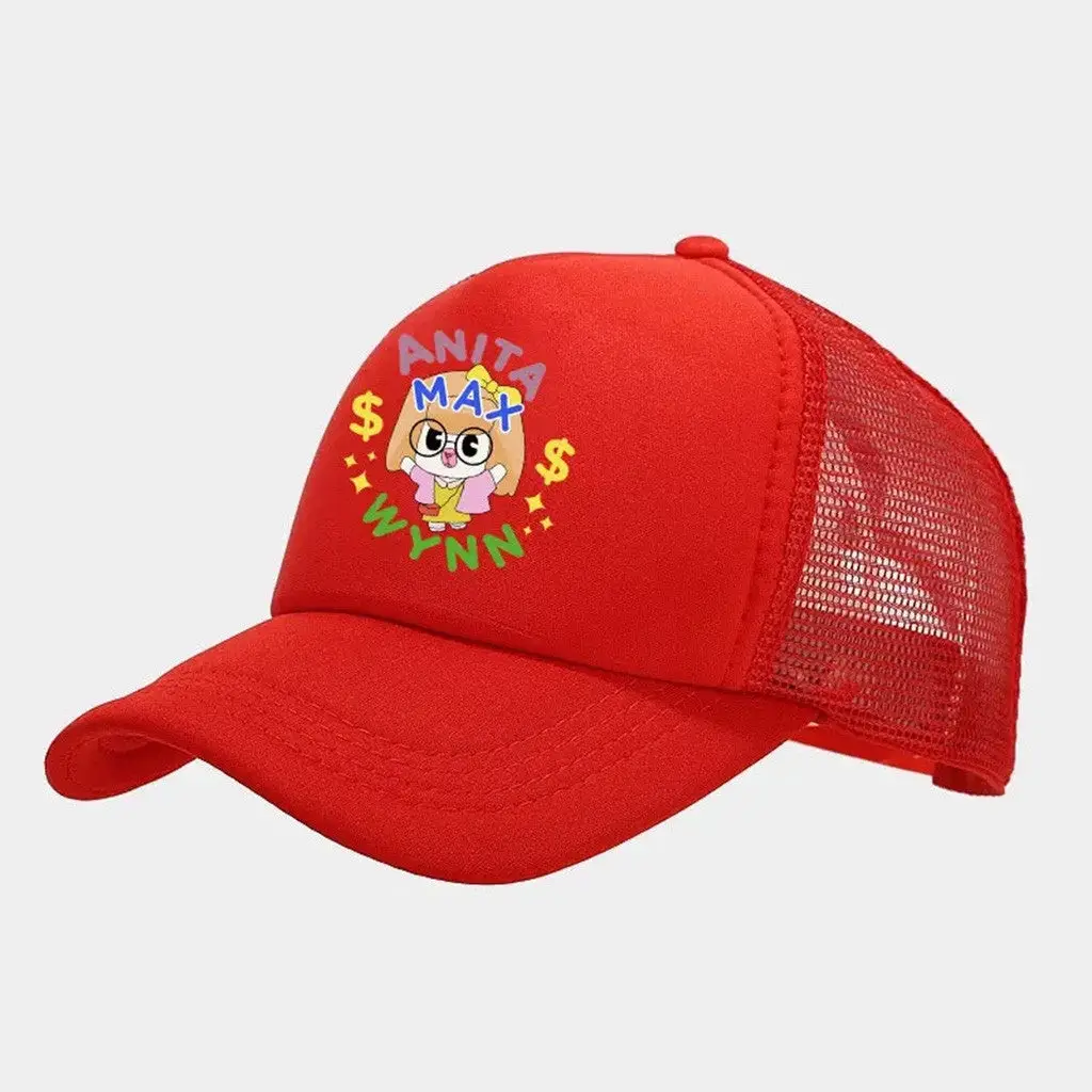 Anita Max Wynn Hat Drake Merch Red Trucker Hat Gifts For Friends -WearandDecor