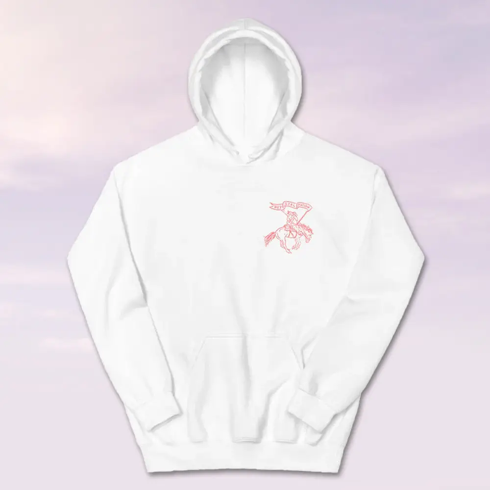 Anne Wilson Merch White And Pink Hey Girl Nation Hoodie Anne Wilson Clothes Gift For Mom