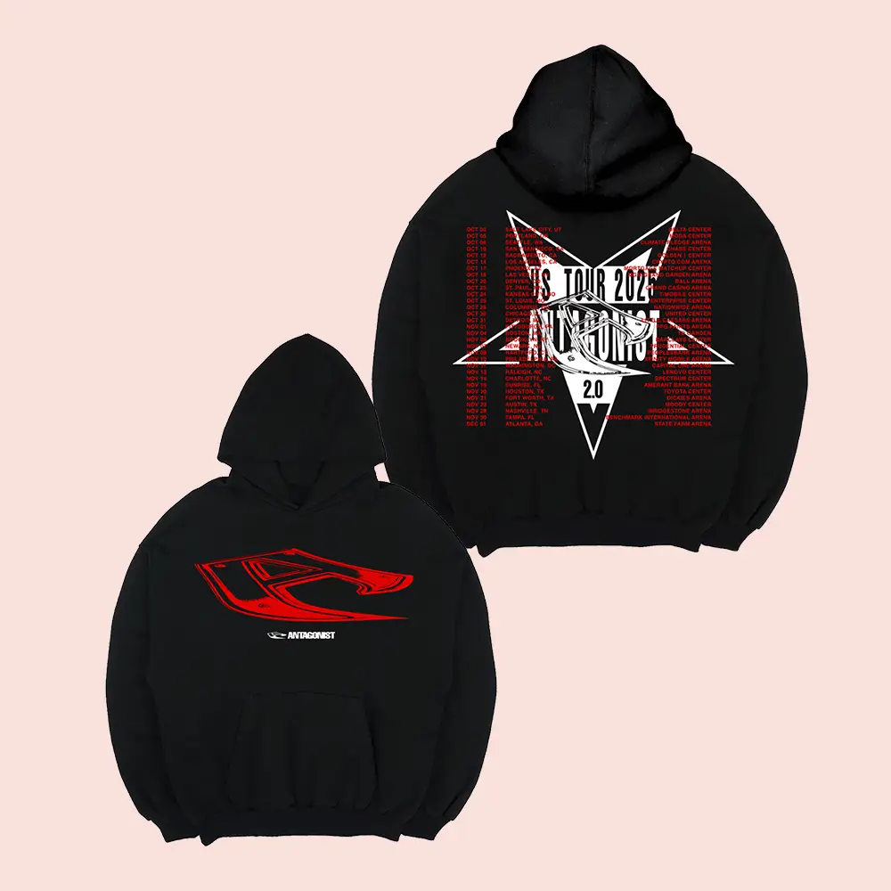 Antagonist Tour Red Dagger Hoodie Playboi Carti Hooded Sweatshirt Music Fan Gifts Antagonist Tour Red Dagger Hoodie Playboi Carti Hooded Sweatshirt Music Fan Gifts - Image 1